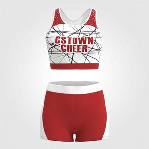 Nouvelle tenue de sport professionnelle pour la formation, uniforme de cheerleading, tissu hautement élastique, vêtements de danse, uniformes de cheerleading - Product Image 2