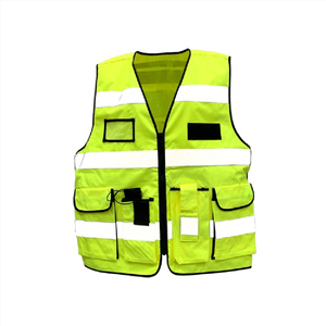 Chaqueta DE SEGURIDAD Construcción Alta visibilidad Multi bolsillos Colorido Reflectante Seguridad Trabajo Chaleco Industrias - Product Image 5