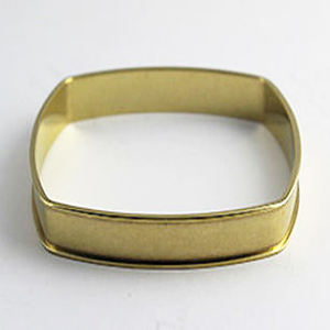 1940 California verde Floral Año Nuevo marrón envejecido griego brazalete Floral indio latón brazalete joyería artesanal - Product Image 1