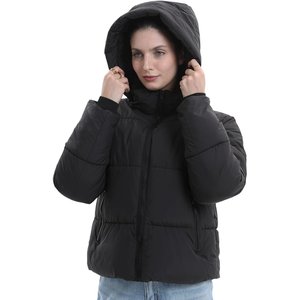 El último diseño de invierno de cuero transpirable para mujer, chaquetas acolchadas cálidas con burbujas, venta al por mayor, nuevo diseño 2024 - Product Image 2