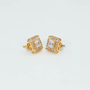 ต่างหูเพชรโมอิสรูปนักลอบสังหารเงินสเตอร์ลิง925ทันสมัยดีไซน์สวยหรูด้วยหินหลักที่สะดุดตาเป็นประกาย - Product Image 6