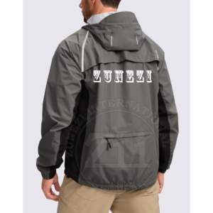 Veste de sécurité de travail haute visibilité en tissu Oxford de coton, conforme à la norme ANSI Classe 2, avec logo LED clignotant, réfléchissante - Product Image 2