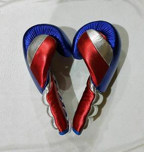 Gants de boxe durables en cuir de vachette vente en gros gants d'entraînement en mousse de satin de haute qualité sur mesure avec fermeture à lacet - Product Image 5