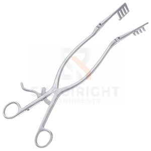 Rétracteur à retenue automatique Beckmann réutilisable en acier inoxydable 7x7 tranchant S/M/L dimensionné par Surgiright Instruments - Product Image 6