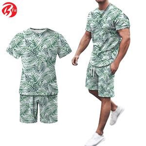 ชุดกางเกงขาสั้นแขนสั้นผู้ชายเสื้อผ้าลำลองแนวสตรีทฤดูร้อนเสื้อยืดและกางเกงขาสั้นแฟชั่น - Product Image 6