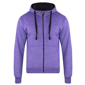 Sweats à capuche pour hommes avec logo personnalisé brun 300 Gsm sweat à capuche épais et épais en coton uni avec fermeture éclair sweats à capuche de haute qualité - Product Image 1