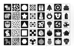 Stimulez le développement cérébral des nouveau-nés avec des cartes flash Montessori luxueuses à contraste élevé – Noir, blanc et rouge de qualité supérieure - Product Image 4