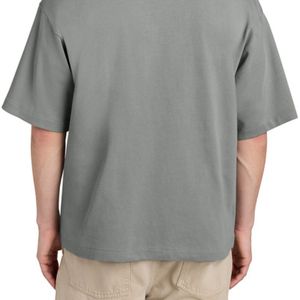 Camiseta Gris Extra Grande Personalizada para Hombre, 100% Algodón, Hombros Caídos, Camiseta Lisa para Impresión de Logotipo Personalizado, Impresión en Pantalla, DTG, OEM - Product Image 6