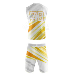 Ensemble de maillots de football 7 contre 7 pour hommes à bas prix, sans manches, respirant, entièrement personnalisable - Product Image 3