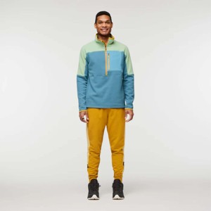 Pull à demi-fermeture éclair en polaire pour hommes, confortable et respirant, idéal pour les aventures décontractées et en plein air - Product Image 1
