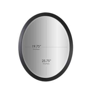 Classic Black Oval <b>Vanity</b> Wall Mirror Beveled Frame Modern Vintage Home Decoration New Arrival India Bulk Supplies Available - Product Image 5