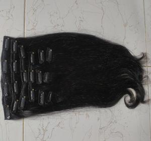 Extensions de cheveux humains indiens à pince | Texture ondulée noire naturelle, sans enchevêtrement, postiches réutilisables pour un volume et une longueur instantanés - Product Image 2