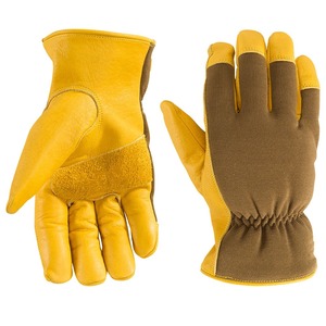 Prix usine cuir de vachette hommes travail gants de sécurité Construction industrielle sécurité conducteur gants Double paume sécurité pk - Product Image 1