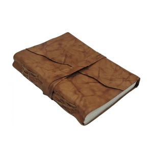 Diario de cuero sombreado de mármol marrón hecho a mano Cuaderno promocional Vintage para hombres y mujeres para escribir o dibujar - Product Image 2