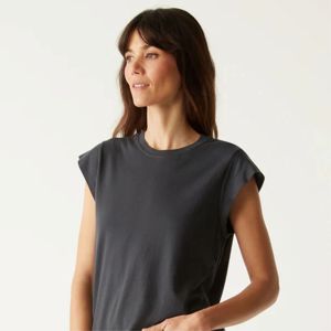Camiseta de moda con detalles de hombros para mujer: elegante y cómoda, perfecta para uso diario y Eventos informales - Product Image 4