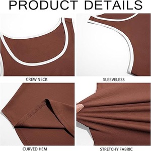 เสื้อกล้ามออกกำลังกายสีสำหรับผู้ชายเสื้อกล้ามใส่ไปยิมเสื้อใส่วิ่งโลโก้แบบกำหนดเอง - Product Image 6