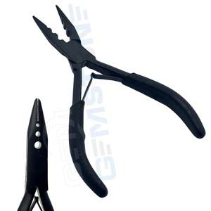 Pince à extensions capillaires professionnelle en acier inoxydable de 6 pouces pour micro-anneaux de 3 mm, 4 mm, 5 mm et perles nano, outil de pose d'extensions capillaires à boucle - Product Image 6