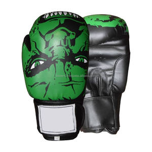 Guantes de doble capa de estilo antiguo, guantes de boxeo especiales probados a mano, guantes de cuero de vaca para Club de boxeo, cuero verde - Product Image 1