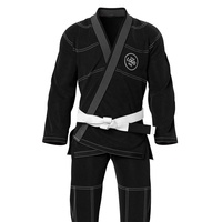 Gi BJJ Premium 450GSM Pearl Weave 100% Katun Seragam Jiu Jitsu dengan Logo Kustom Kimono Jiu Jitsu Brasil yang Tahan Lama dan Bernapas