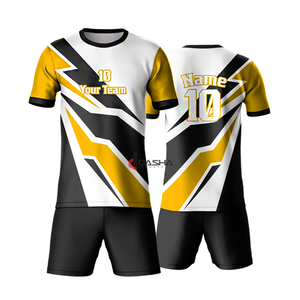 Sublimación transpirable Logotipo personalizado Uniforme de fútbol Ropa deportiva Uniformes Conjunto Entrenamiento Ropa de equipos de fútbol para adultos - Product Image 6