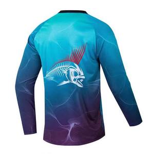 UPF50 + Protección UV Sublimación personalizada Impreso Pesca Jerseys Camisas 100% Poliéster Spandex Manga larga Transpirable Invierno - Product Image 5