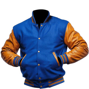 Cliente exigente Ropa de invierno para hombres Varsity Prendas de abrigo Abrigos Bordado parcheado personalizado Liso en blanco Moda Varsity Chaquetas - Product Image 4