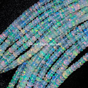 Venta caliente Natural etíope Welo Opal Cuentas de piedras preciosas sueltas Multi Fire para collar Fabricación de pulseras - Product Image 1