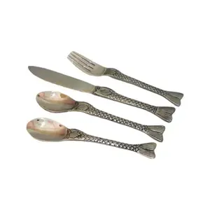 Ensemble de couverts de qualité supérieure en acier inoxydable avec finition polie en or moderne Couverts élégants parfaits Vaisselle Événements de mariage - Product Image 2