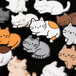 Antique & hiện đại dễ thương phim hoạt hình cho mèo men pins Kitty trâm cài cho cà phê cup Túi & quần áo - Product Image 3