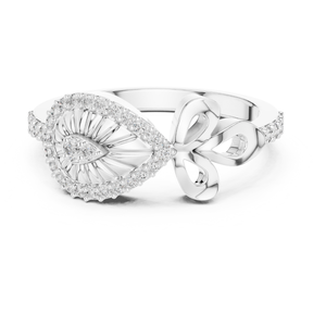 Elegante anillo redondo de diamantes para mujer, piedra cultivada en laboratorio certificada, joyería personalizada al por mayor y pedidos de moda al por menor - Product Image 1