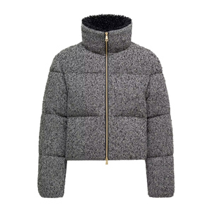 Chaqueta Acolchada de Lona Unisex para Hombre, Estilo Urbano para Clima Frío, Ropa de Invierno de Alta Calidad, Cálida, con Logotipo Frontal - Product Image 1