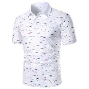 Polos pour hommes Polo de golf imprimé par sublimation de haute qualité Polo en tissu respirant et confortable personnalisé avec logo - Product Image 1