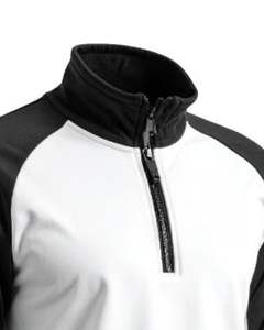 <b>Mens</b> <b>fleece</b> <b>quarter</b> <b>zip</b> sweatshirt warm pullover long sleeve casual winter top soft cotton blend mid layer comfy everyday wear - Product Image 5