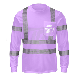 Ensemble de vêtements de travail pour travailleur industriel confortable en polyester imperméable à l'eau chemise boutonnée col rond rayures réfléchissantes - Product Image 2