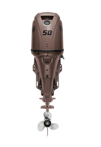Y a m a H 50hp Matte Brown Outboard Remote Mechanical, 20 Shaft para uso en barcos - Product Image 3