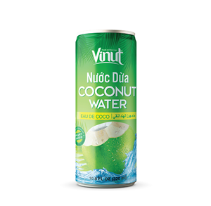 Boisson à l'eau de coco NFC, boisson aux fruits tropicaux, canette en aluminium 330ml, vente en gros VINUT pour les distributeurs - Product Image 1