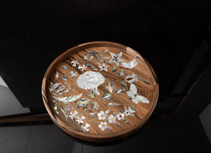 Design élégant et écologique en bois avec plateau de service pour vadrouille, parfait pour le service à l'hôtel et les repas à domicile - Product Image 2