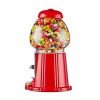 Distributeur de bonbons et de chewing-gums vintage Kwang Hsieh 11 pouces, design rétro classique en métal, fonctionne avec des pièces de monnaie, en anglais