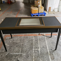 Vitrine de présentation de bijoux en verre verrouillable de luxe avec éclairage LED et tiroirs de rangement pour magasin de détail