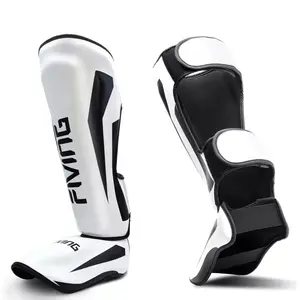 GAF Kick Boxing Pelindung Shin Kulit Kustom Pelindung Shin & Instep/100% Bahan Berkualitas Tinggi Dibuat Bantalan Shin Terbaik