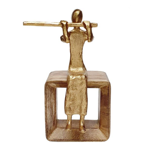 Sculpture d'art minimaliste Style européen décoratif créatif luxe abstrait hôtel décor ornements en métal - Product Image 5