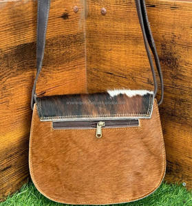 Fourrure de peau de vache Offre spéciale Sac à main en cuir véritable Sac en cuir de style occidental Nouveau design Sacs à main pour femmes - Product Image 5