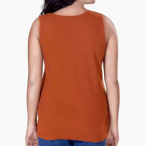 Venta caliente al por mayor de algodón personalizado Mujeres Tank Top Full Simple Plain Professional Women Tank Tops - Product Image 2