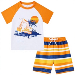 Ensemble de yoga pour garçons : T-shirt de compression à manches longues par sublimation, respirant, séchage rapide, UPF50+, écologique - Product Image 1