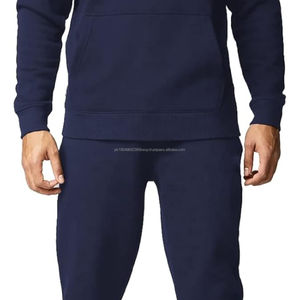 Ensembles de survêtements sportifs personnalisés de haute qualité en gros, style décontracté, 100% coton, survêtement pour hommes, à capuche, motif uni - pour l'hiver - Product Image 5