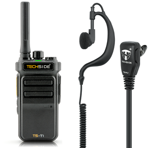 TechSide TS-T1AU - Juego de Walkie Talkies Profesionales PMR446 con Auriculares Acústicos de Alta Calidad - Product Image 1
