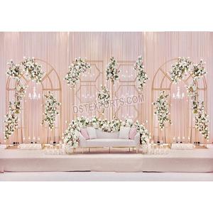 Arco de Metal Dorado Moderno para Fondo de Escenario de Boda, Salón de Conciertos, Decoraciones de Boda, Soportes y Arcos de Metal al por Mayor, EE. UU. - Product Image 1
