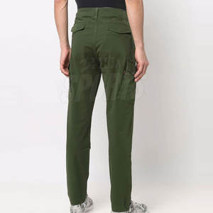 Marque de distributeur Pantalons cargo pour hommes à vendre Pantalons cargo de couleur unie Pantalons cargo multi-poches Vêtements confortables - Product Image 3