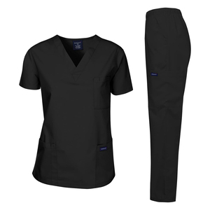 Venta al por mayor Premium Medical Scrubs Set Hospital Doctor Enfermera Quirúrgico Uniforme Jogger Pantalones Top Custom Logo Unisex Calidad - Product Image 1