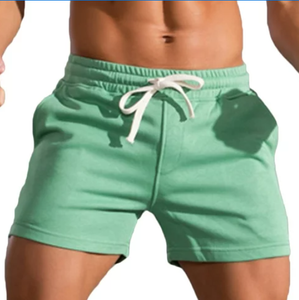 Vente chaude hommes Shorts de sport taille élastique maillot de bain respirant Gym athlétique Shorts de course pour hommes - Product Image 1